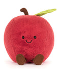 Plush toy red apple with a smiling face, Jellycat