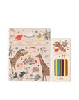 Activity Book w/ Colouring Pencils | Multi