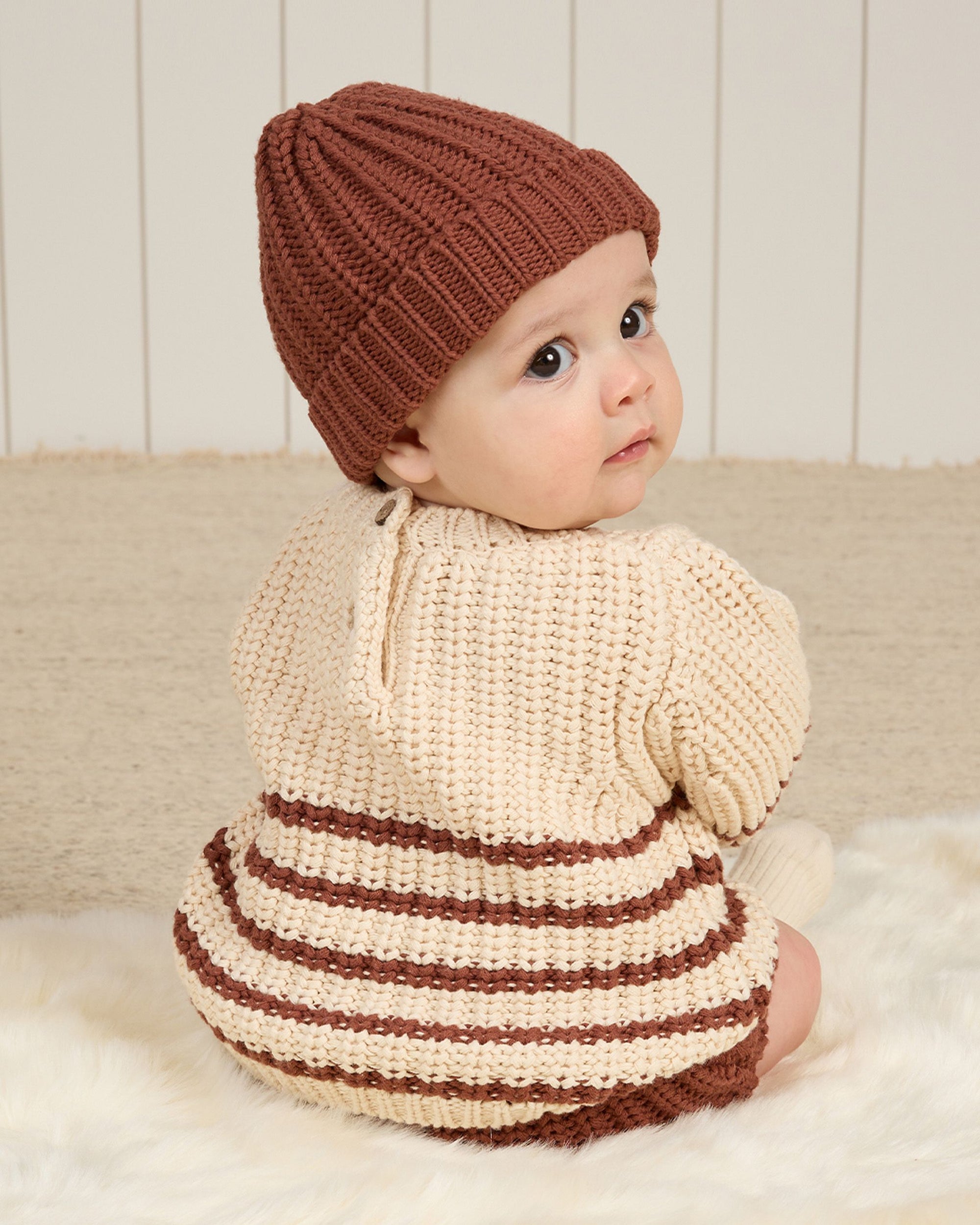 Knit Tie Bloomer | Cranberry