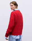Womens Bluebell Jumper | Tulip Red