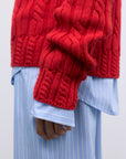 Womens Bluebell Jumper | Tulip Red