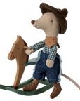 Cowboy Mouse on Rocking Horse - Little Brother