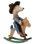 Cowboy Mouse on Rocking Horse - Little Brother