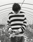 Mens Musa Knit Jumper | Summer Midnight Stripe