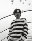 Mens Musa Knit Jumper | Summer Midnight Stripe