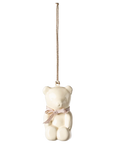 Metal Ornament | Teddy Bear, Offwhite/Rose