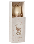Metal Ornament | Teddy Bear, Offwhite/Rose