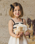 Annabelle Dress | Metallic Ivory
