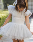Ruffle Tulle Collar | Mist
