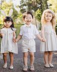 NL SS25 | Bunny Headband | Sage Stripe