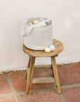 NL SS25 | Easter Basket | Sage Stripe