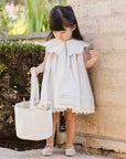 NL SS25 | Easter Basket | Sage Stripe
