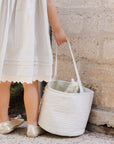 NL SS25 | Easter Basket | Sage Stripe