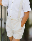 NL SS25 | Suspender Short | Sage Stripe