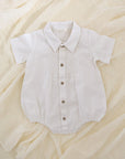 Noralee | Henry Romper | White