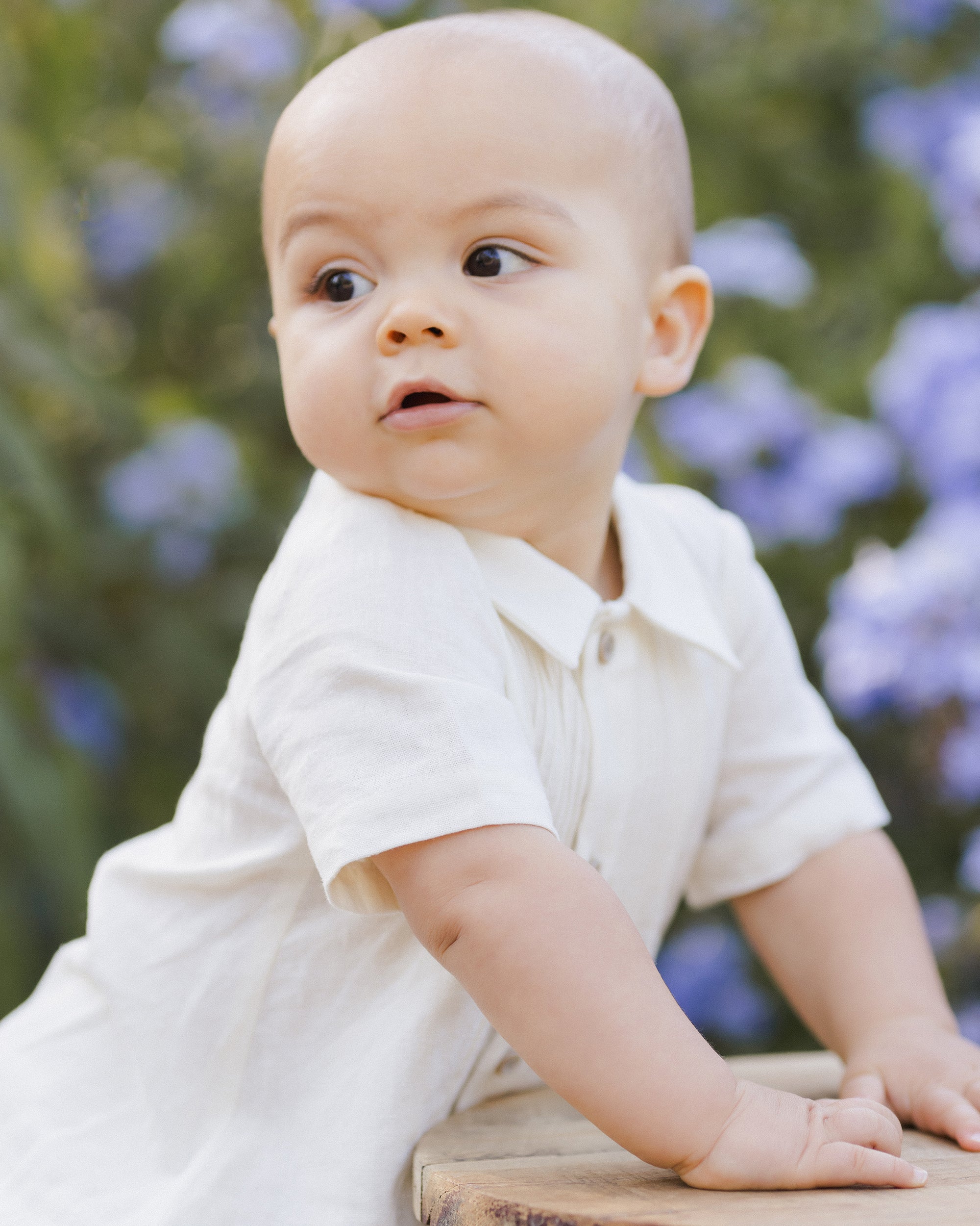 Noralee | Henry Romper | White