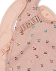 2 Pack Dinner Bib w/ Frill | Fairy Cherry/ Cameo Rose