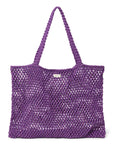 Macrame Mom Bag | Purple