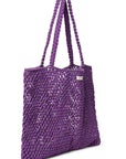 Macrame Mom Bag | Purple