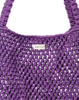 Macrame Mom Bag | Purple