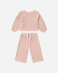 Ruffle Cozy Set | Rose