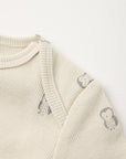 Knotted Baby Gown + Hat Set | Owls