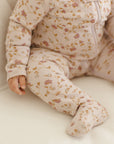Zip Long Sleeve Sleeper Footie | Garden