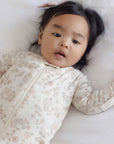 Zip Long Sleeve Sleeper Footie | Floral Vine
