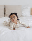 Zip Long Sleeve Sleeper Footie | Floral Vine