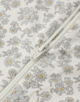 Bamboo Zip Footie | Blue Floral