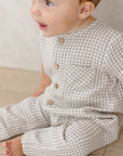 Charlie Jumpsuit | Sage Gingham