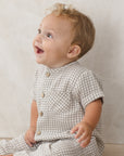 Charlie Jumpsuit | Sage Gingham