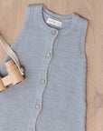 Knit Jumpsuit | Heathered Sky