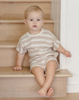 Relaxed Summer Knit Set | Oat Stripe