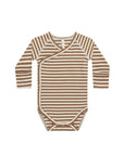 Side Snap Bodysuit | Cinnamon Stripe