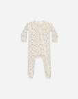 Quincy Mae | Bamboo Zip Footie | Bloom