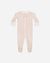Quincy Mae | Zip Long Sleeve Sleeper Footie | Pink Blossom