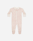 Quincy Mae | Zip Long Sleeve Sleeper Footie | Pink Blossom