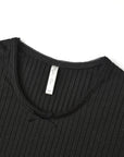 Ribbed Long Sleeve | Black