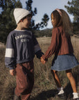 Pleated Denim Skirt | Indigo