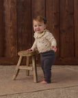 Ruffle Collar Bodysuit | Natural Ditsy