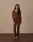 Teen Long Sleeve Rib Knit Tee | Mulberry