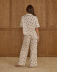 Adult Woven Pajama Set | Blue Floral