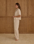 Adult Woven Pajama Set | Golden Bloom