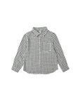 Collared Long Sleeve Shirt | Navy Check