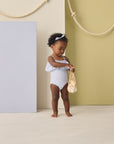 Off-The-Shoulder One-Piece | Periwinkle