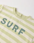 Relaxed Bubble Romper | Surf Stripe