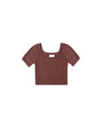 Scallop Tee | Burgundy