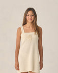 Teen Crochet Tank Mini Dress | Natural