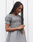 Teen Louise Dress | Black Gingham